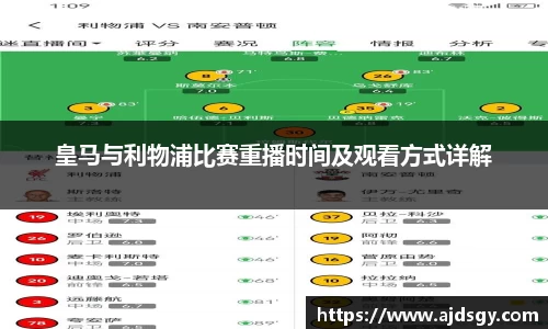 皇马与利物浦比赛重播时间及观看方式详解